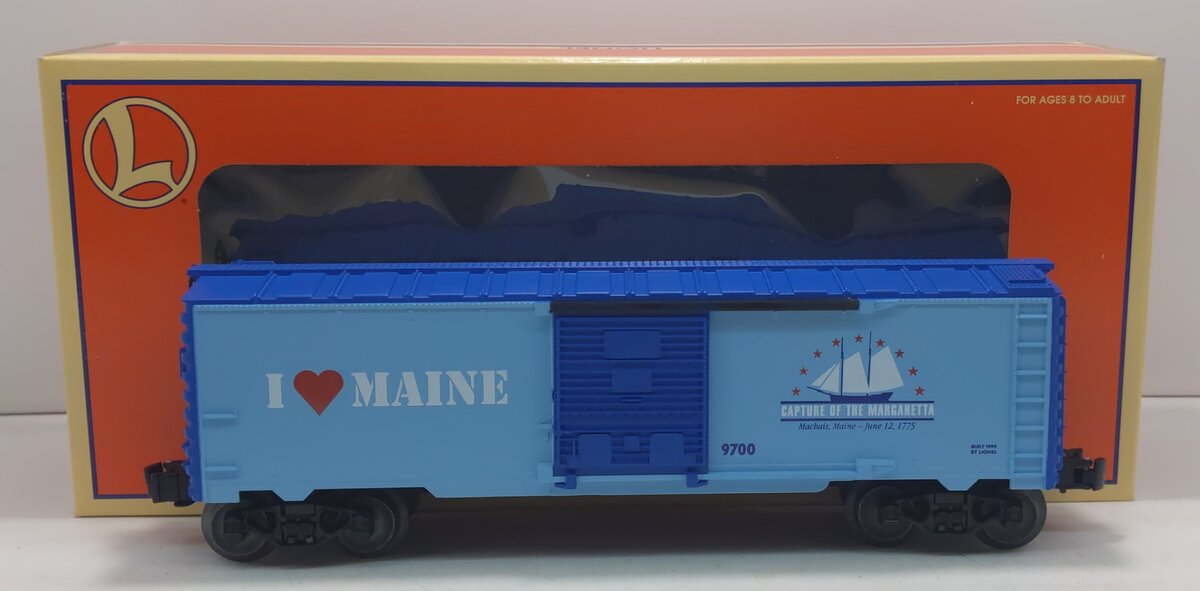 Lionel 6-19968 O Gauge I Love Maine Boxcar #9700 EX/Box