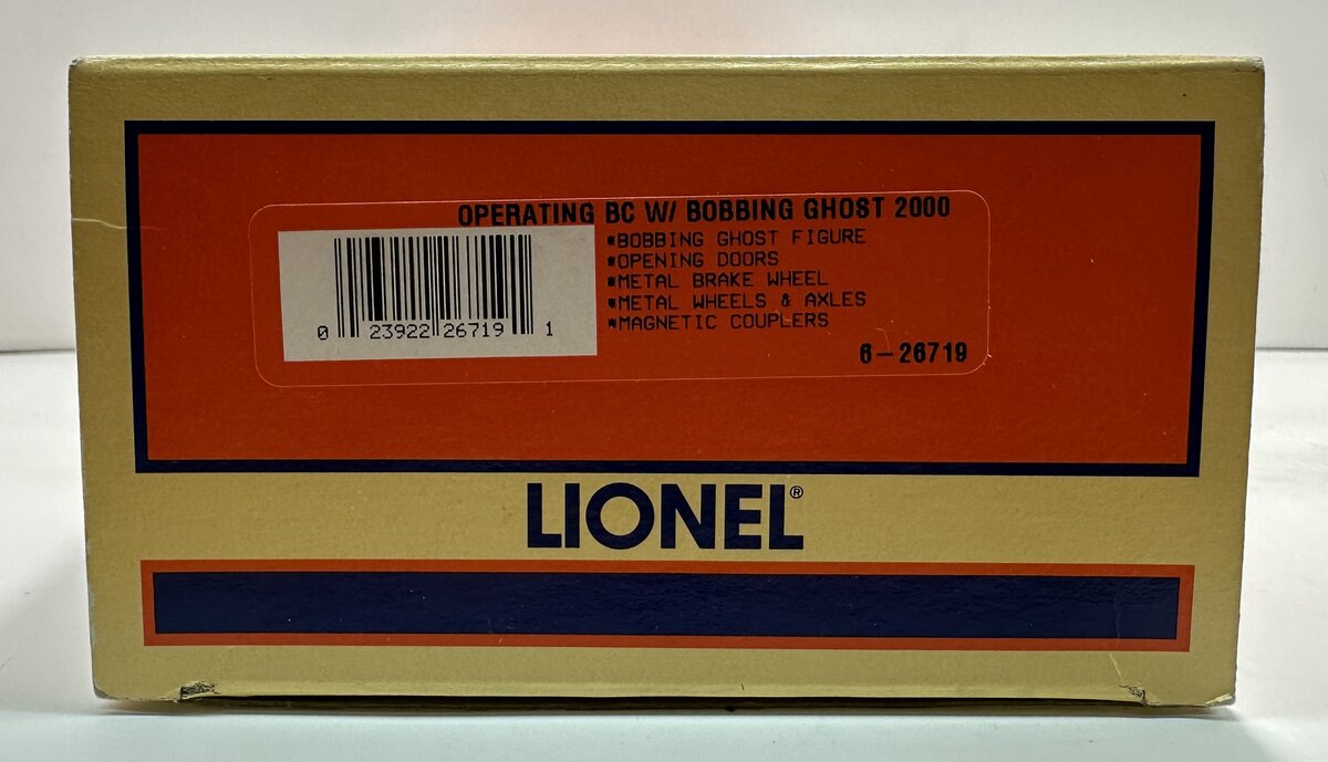 Lionel 6-26719 O Gauge Halloween Operating Bobbing Ghost Boxcar LN/Box
