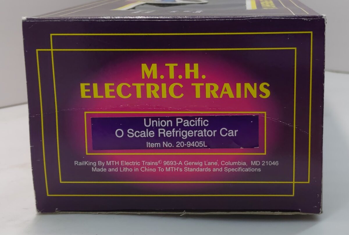MTH 20-9405 O Gauge Union Pacific Refrigerator Car #490148 LN/Box