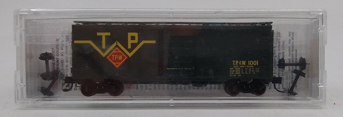Micro-Trains 02000277 N TP&W 40' Standard Single Door Boxcar #1001