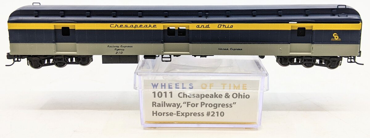 Wheels of Time 1011 N Scale Chesapeake & Ohio Horse Express Car #210