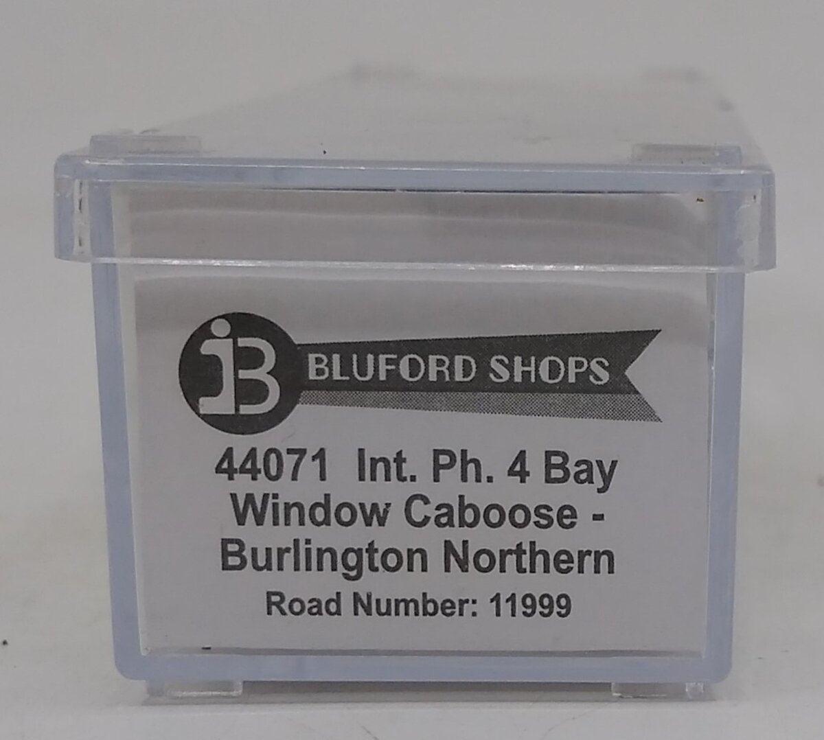 Bluford Shops 44071 N Scale Burlington Northern 4 Bay Window Caboose #11999