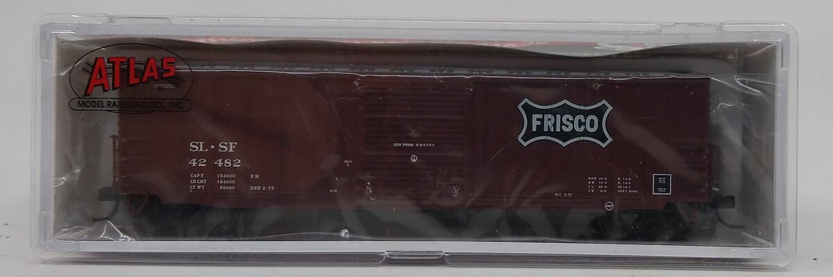 Atlas 50004003 N Frisco 50' Precision Design Box Cars - Rib-Side Version #42482