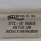 Atlas 3772 Chicago & Northwestern 40' Trailer On Flat Car #45865 EX/Box