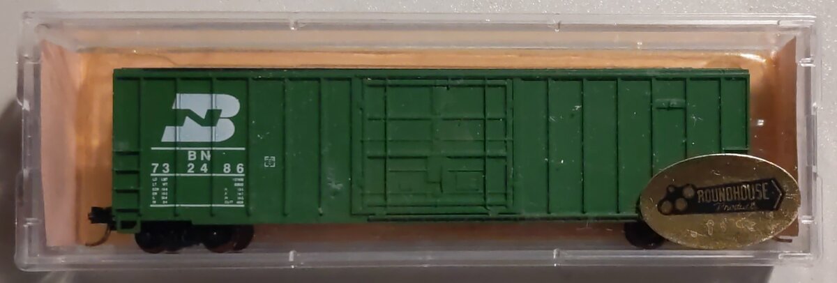 Roundhouse 8829 N Scale Burlington Northern Assembled Boxcar # 732486