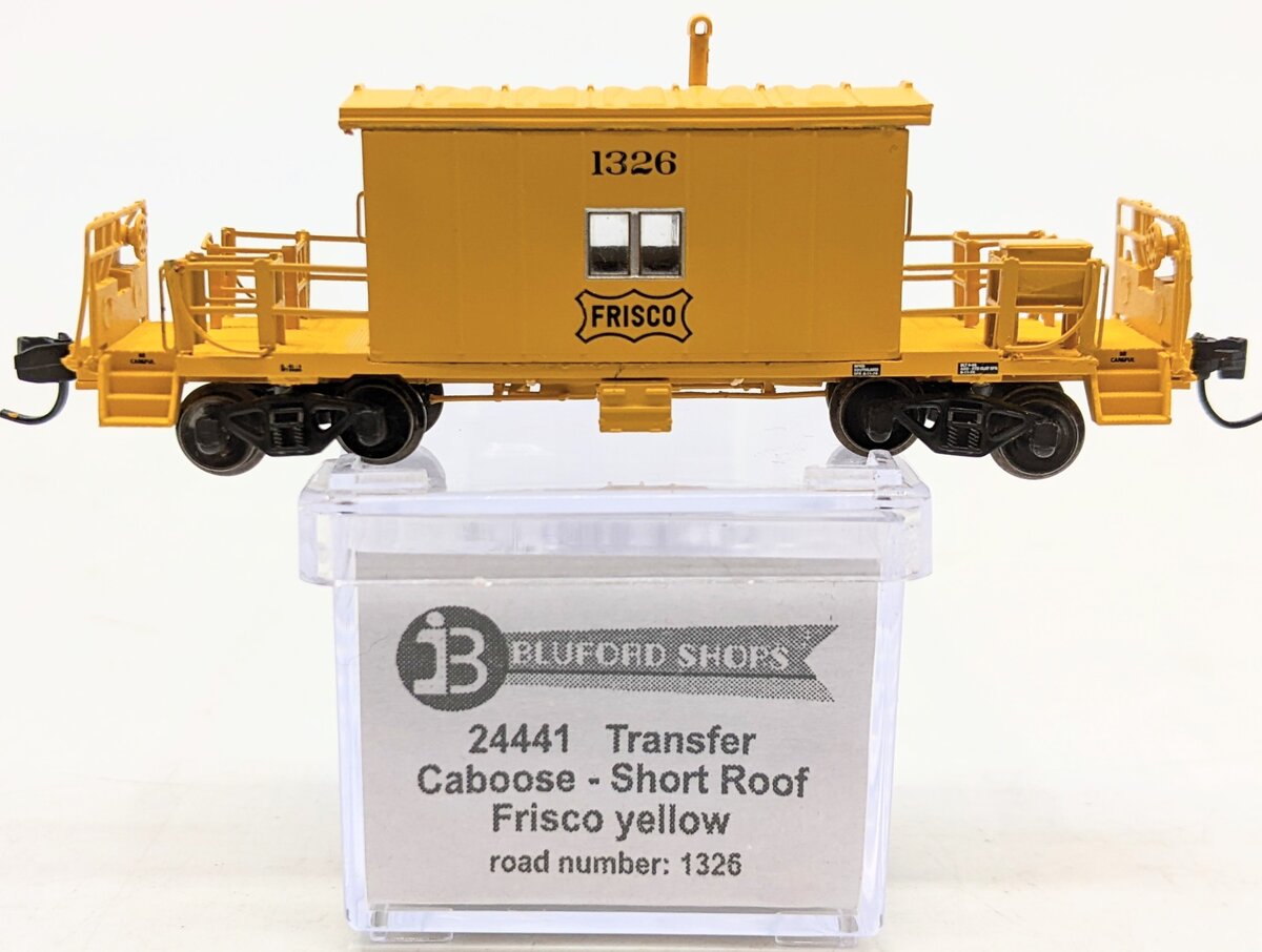 Bluford Shops 24441 N Scale Frisco Short Roof Transfer Caboose #1326