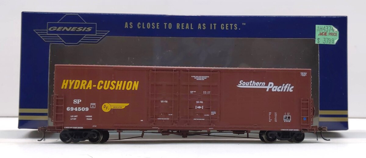 Athearn G4374 HO Southern Pacific 50' PC&F Box w/8'& 6' (Large Letter) #694509 LN/Box