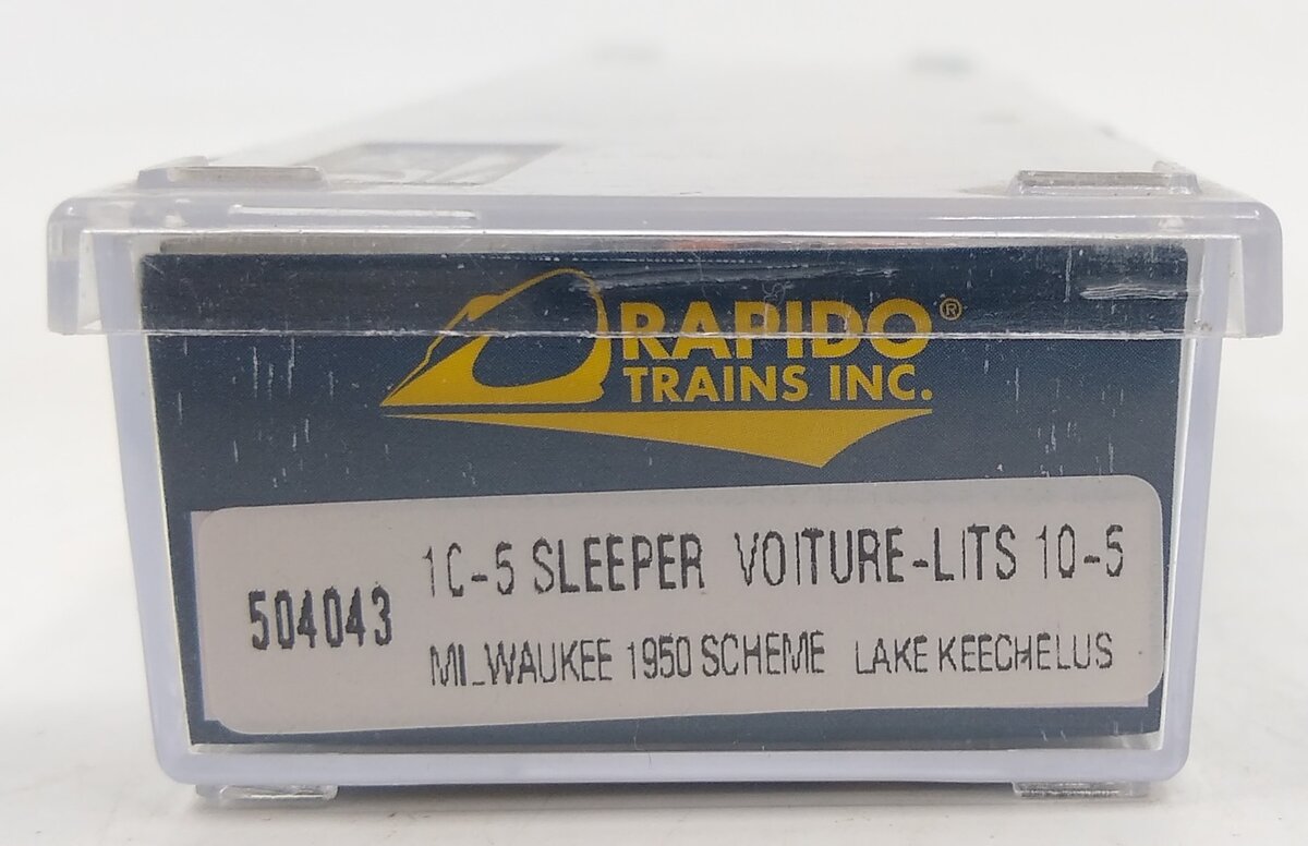 Rapido Trains 504043 N Milwaukee Road #4186 10-5 Sleeper Lake Keechelus