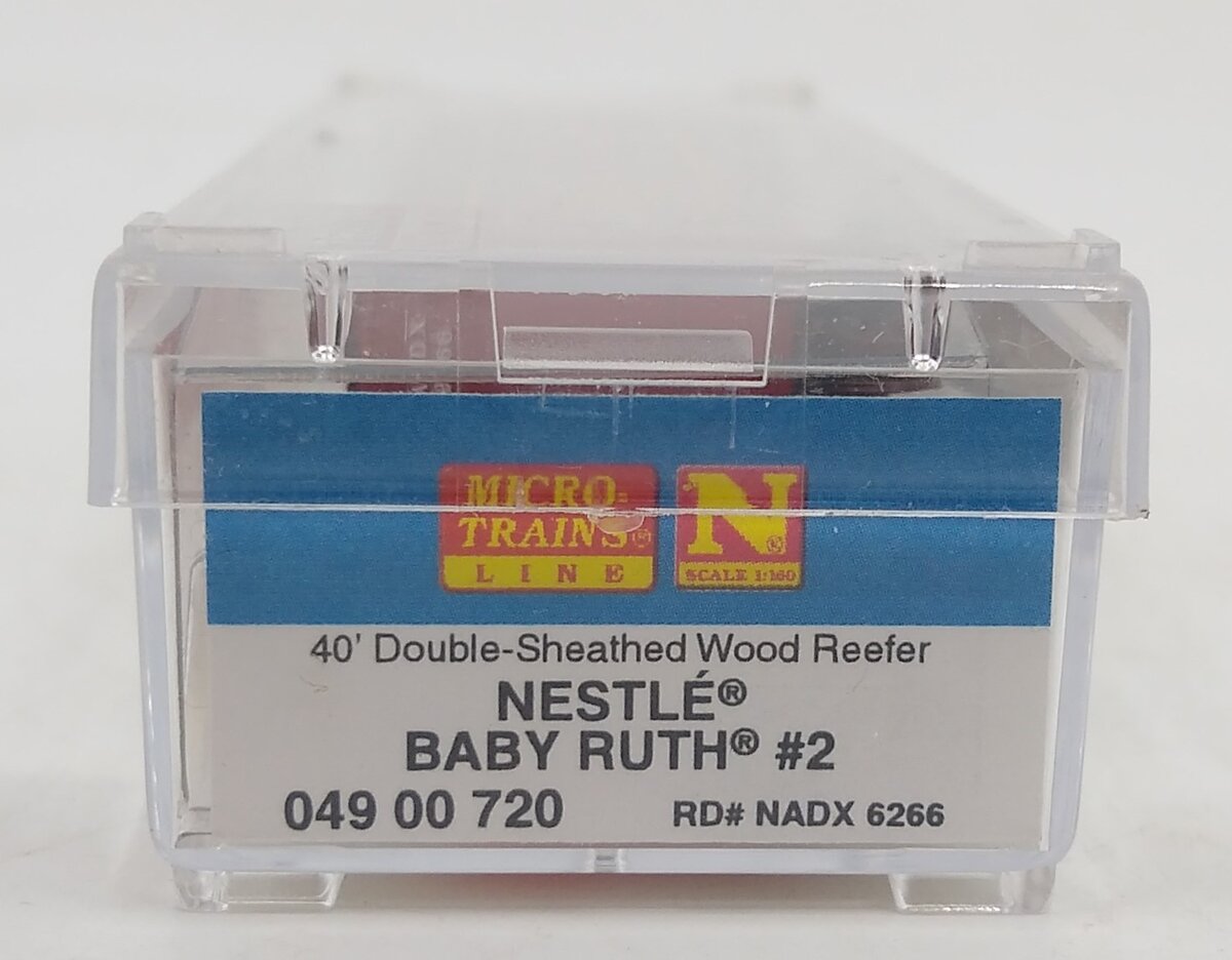Micro-Trains 04900720 N Baby Ruth Candy 40' Double Sheathed Wood Reefer #6266