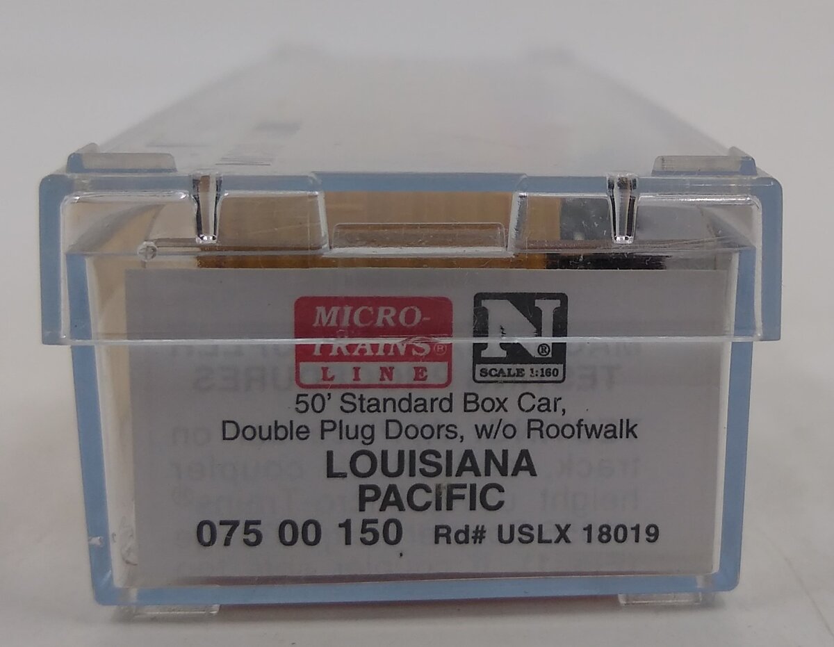 Micro-Trains 07500150 N LP 50' Standard Double Plug Boxcar #18019 LN/Box