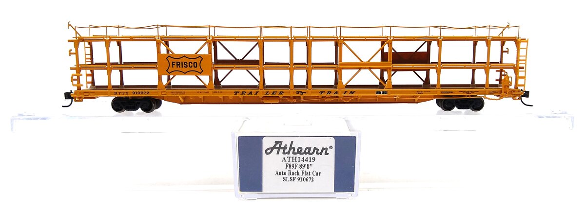 Athearn 14419 N Frisco/RTTX F89-F Tri-Level Auto Rack #910672