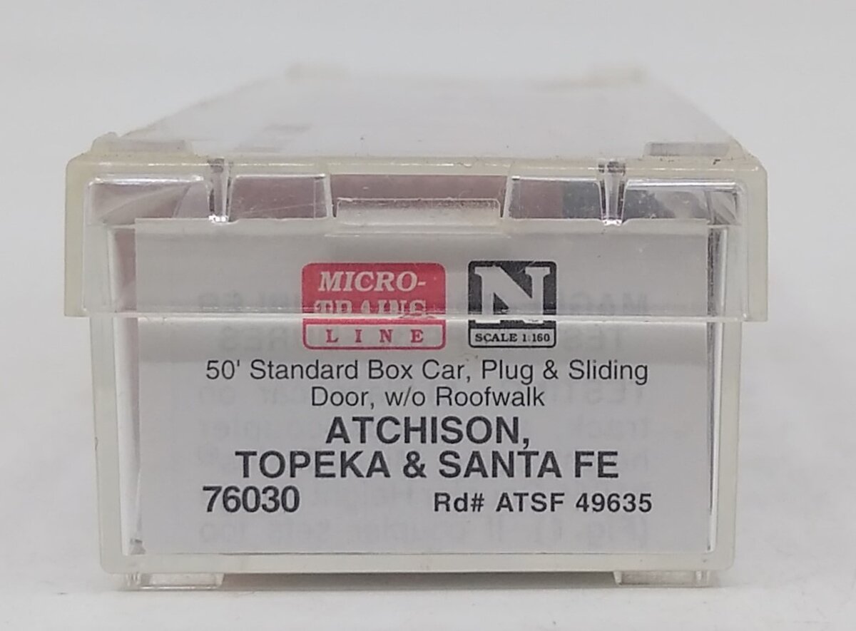 Micro-Trains 07600030 N ATSF 50' Plug & Sliding Door Boxcar #49635 LN/Box