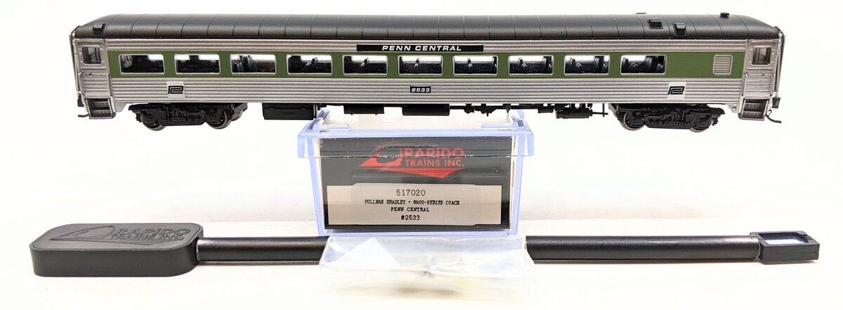 Rapido Trains 517020 N Scale Penn Central 8600-Series Coach Passenger Car #2533