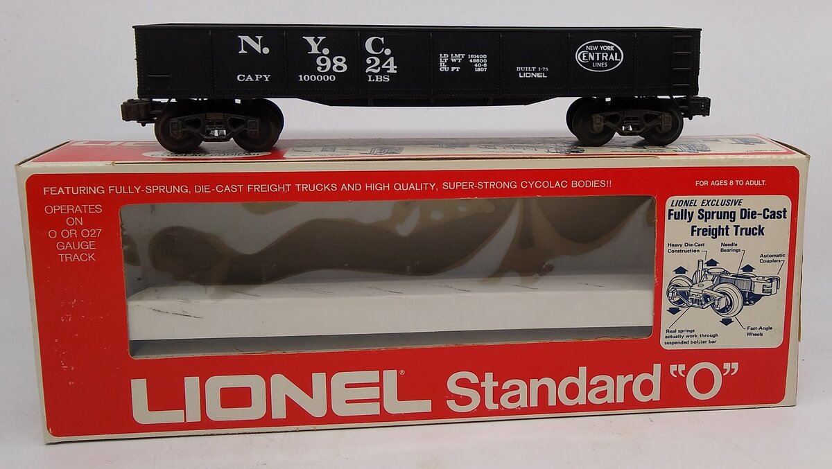 Lionel 6-9824 O Gauge New York Central Gondola EX/Box