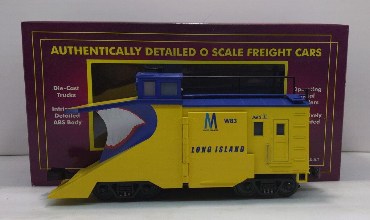 MTH 20-98235 O Gauge Long Island "JAWS 3" Snowplow #W83 LN/Box