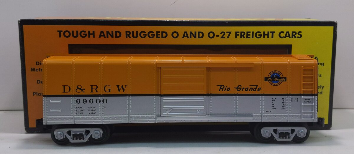 MTH 30-74083 O Gauge Rio Grande Rounded Roof Box Car LN/Box