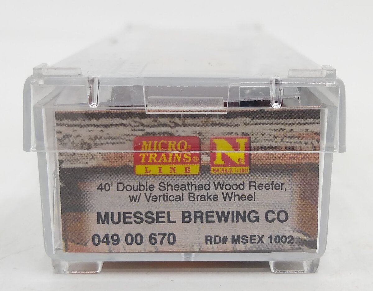 Micro-Trains 04900670 N Muessel Brewing Co 40' Double Sheathed Wood Reefer #1002