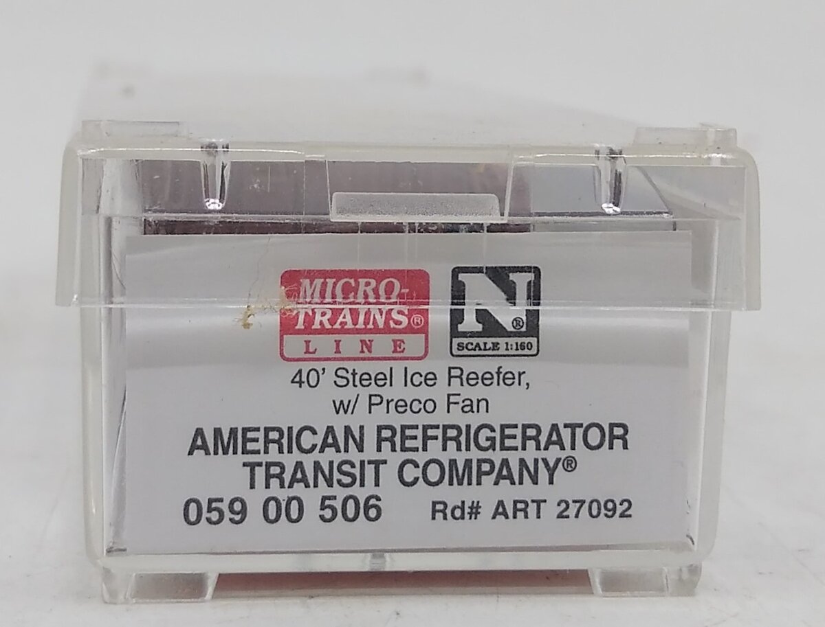 Micro-Trains 05900506 N Scale ART Co. 40' Steel Ice Reefer w/ Preco Fan #27092