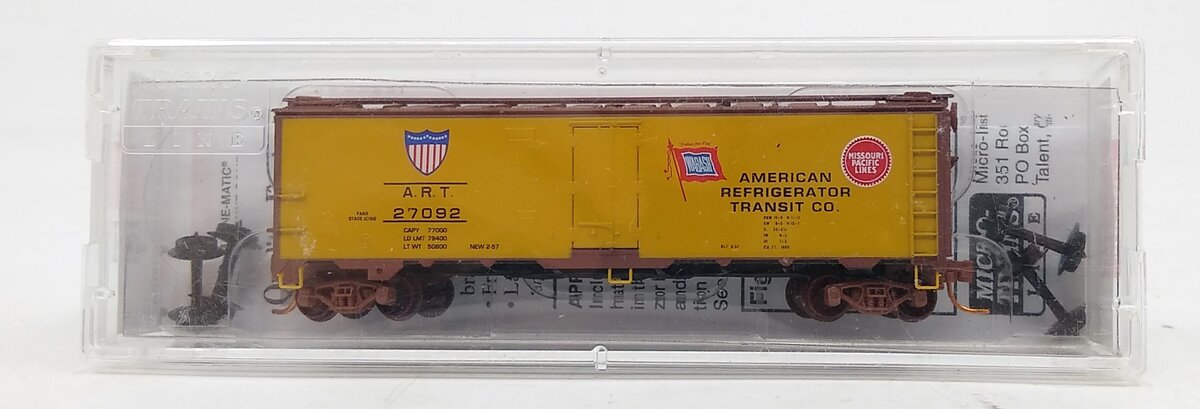 Micro-Trains 05900506 N Scale ART Co. 40' Steel Ice Reefer w/ Preco Fan #27092