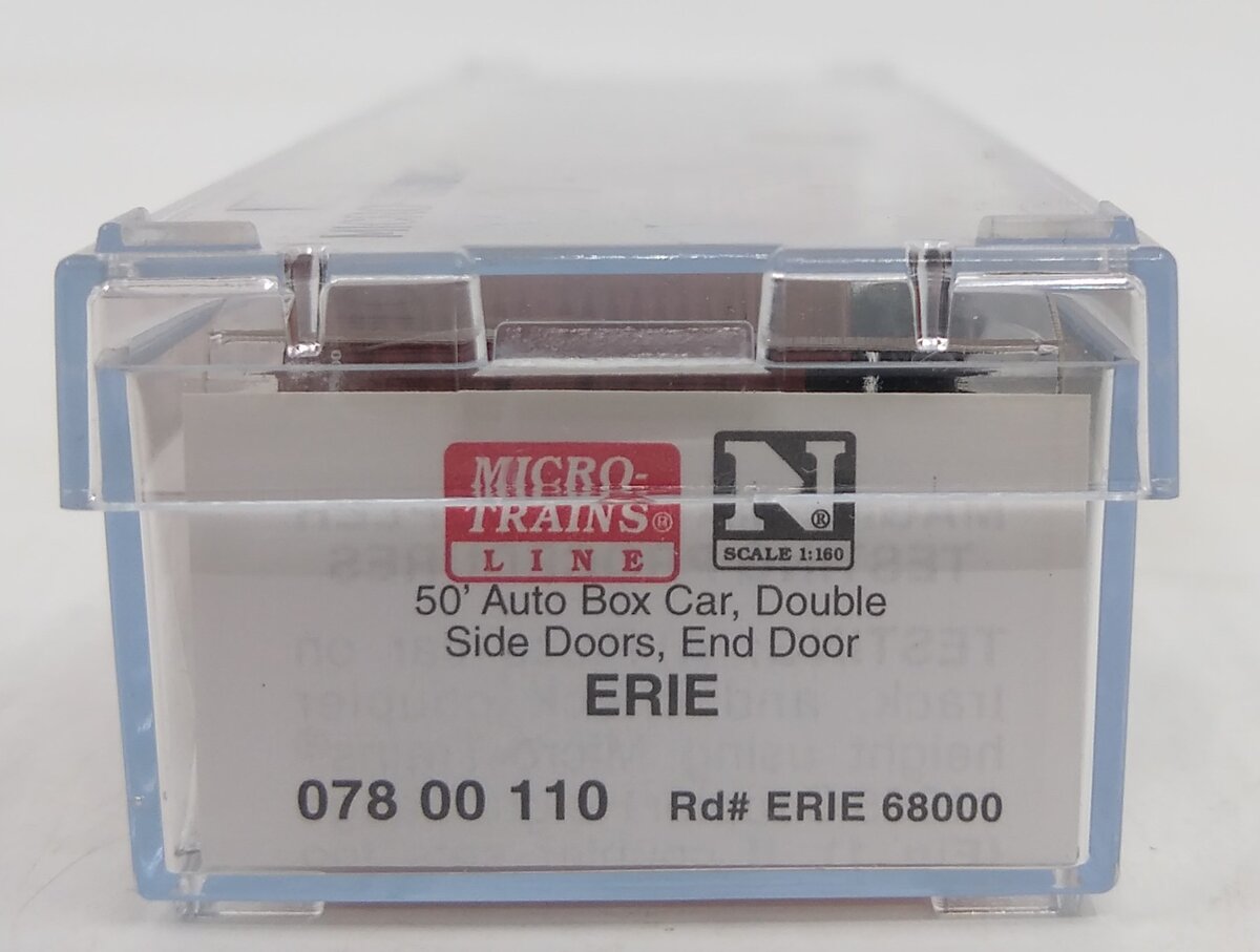 Micro-Trains 07800110 N Erie 50' Double Side Door Auto Boxcar #68000 LN/Box