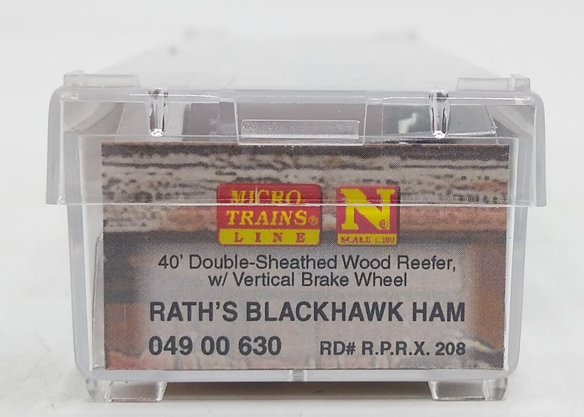 Micro-Trains 04900630 N Rath's Blackhawk Ham 40' Double Sheathed Reefer #208