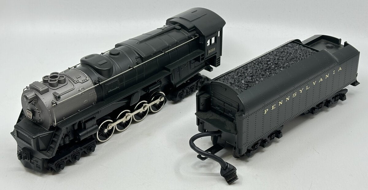 MTH 30-1167-1 O Pennsylvania 6-8-6 Turbine Steam Locomotive and Tender w/PS2 EX/Box