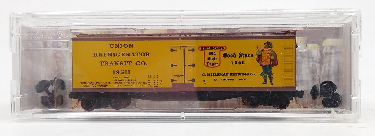 Micro-Trains 04900690 N Heileman's Brewery 40' Double Sheathed Reefer #19511