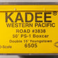 Kadee 6505 HO Scale Western Pacific 50' PS-1 Boxcar #3838
