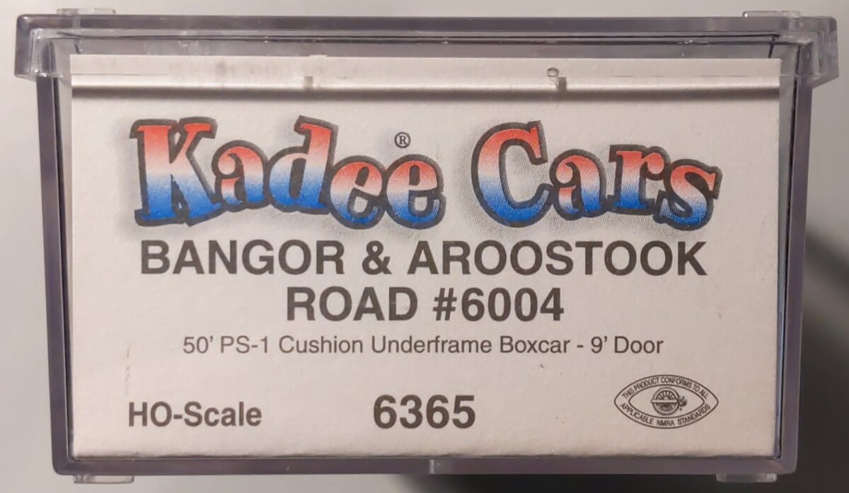 Kadee 6365 HO Bangor & Aroostook PS-1 50' Boxcar #6004