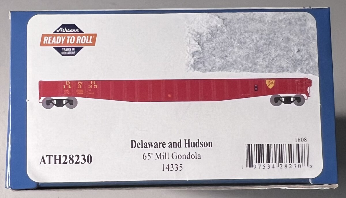 Athearn 28230 HO Scale Delaware and Hudson 65' 6