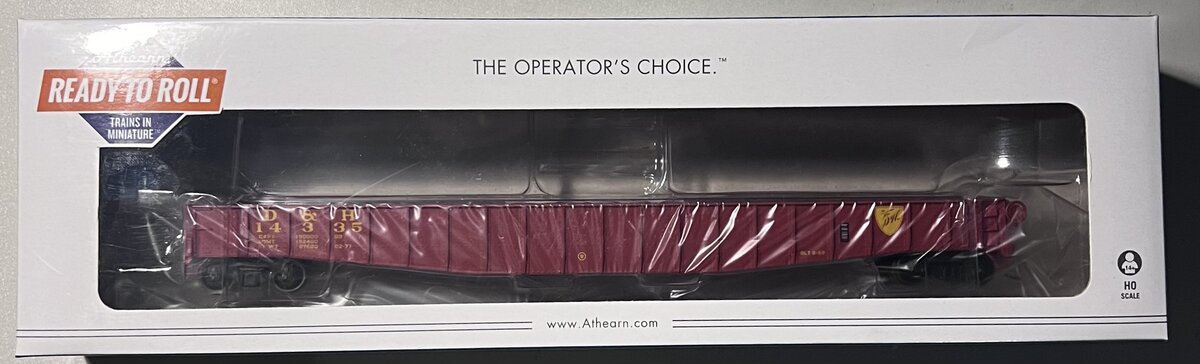 Athearn 28230 HO Scale Delaware and Hudson 65' 6" Mill Gondola #14335