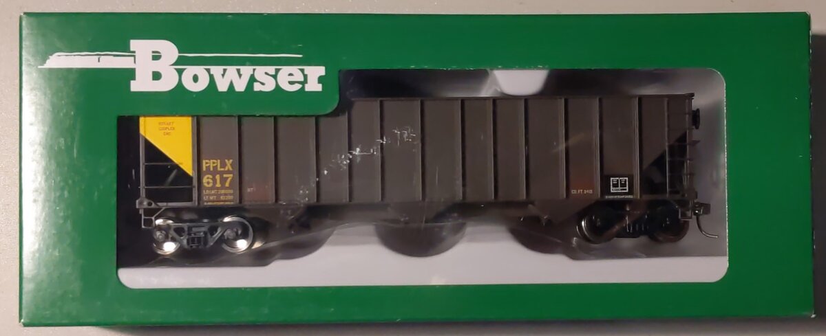 Bowser 43221 HO Scale PPLX 100-Ton 3-Bay Hopper #617