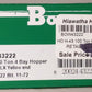 Bowser 43222 HO PPLX Executive Line 100-Ton 3-Bay Hopper Ready to Run #622