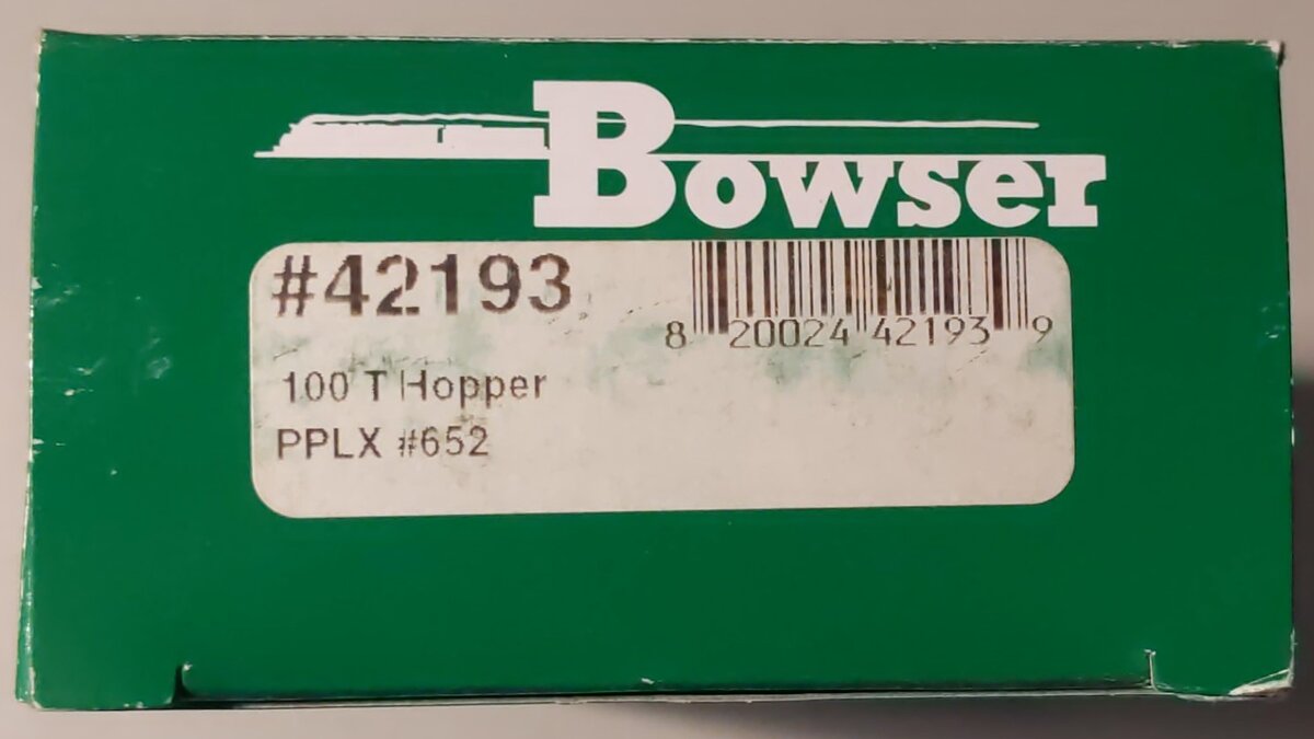 Bowser 42193 HO Scale Pennsylvania Power & Light 100 Ton Hopper Car #652