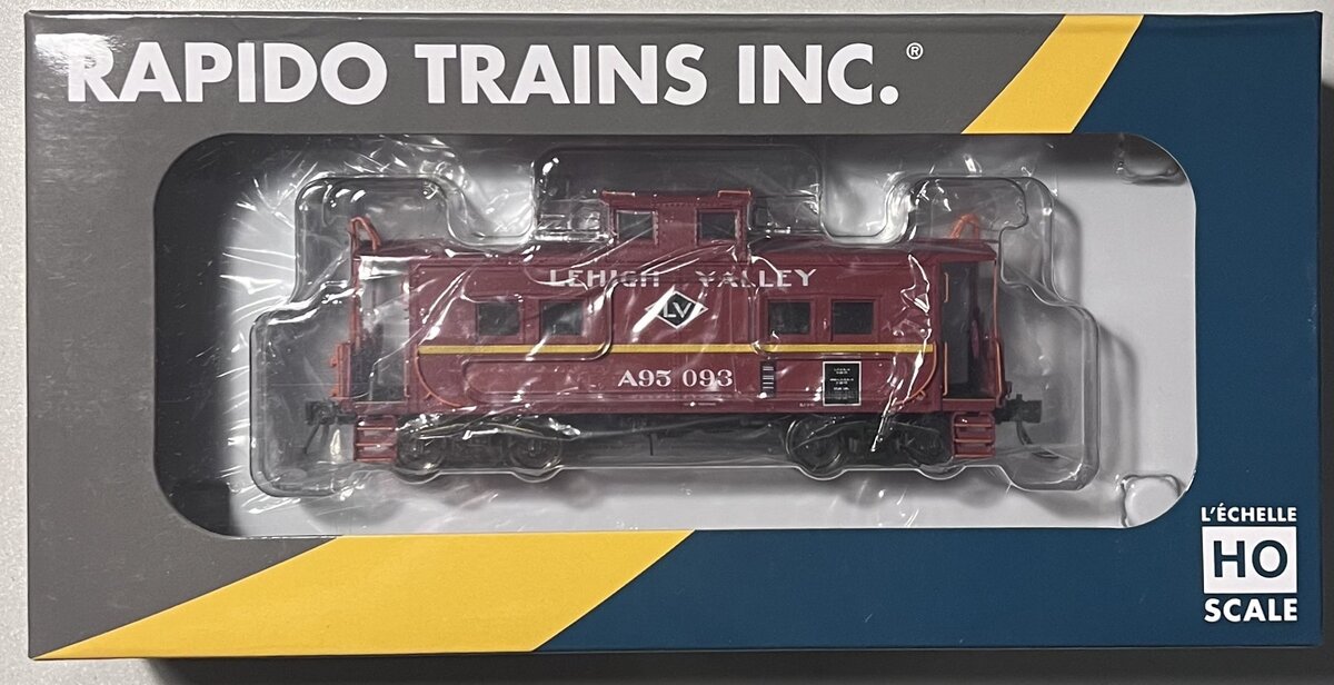Rapido Trains 144014 HO LV Black Diamond Northeastern-Style Steel Caboose #95093