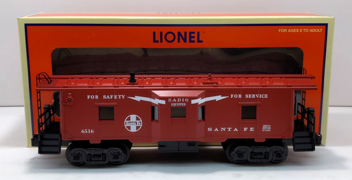 Lionel 6-29711 O Gauge Santa Fe Bay Window Lighted Caboose