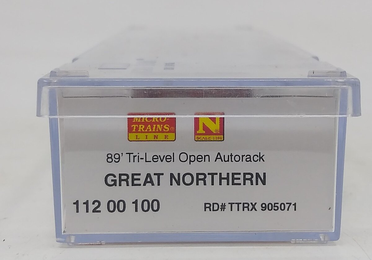 Micro-Trains 11200100 N Great Northern 89' Tri-Level Open Autorack #905071