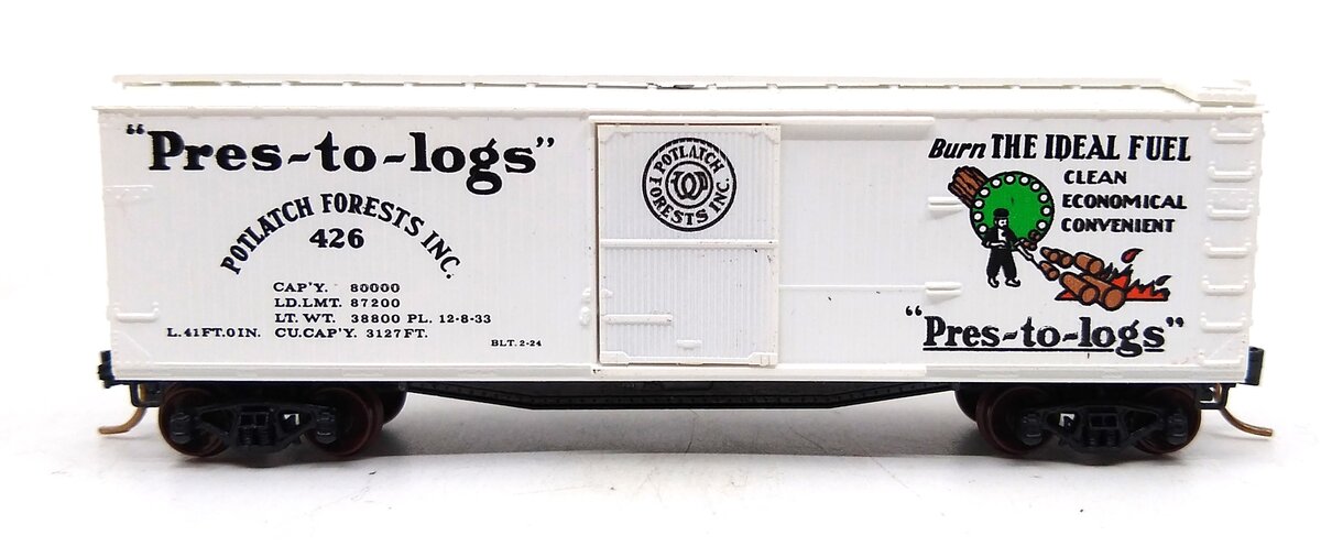 Micro-Trains 04200060 N Potlatch Forests 40' Double Sheathed Wood Boxcar #426