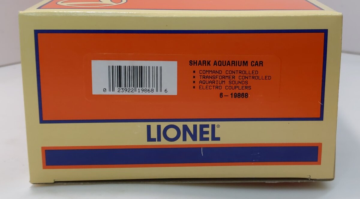 Lionel 6-19868 O Shark Command Controlled Aquarium Car #3435