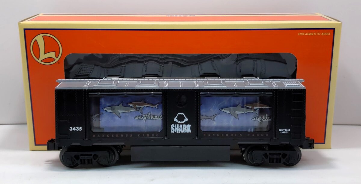 Lionel 6-19868 O Shark Command Controlled Aquarium Car #3435