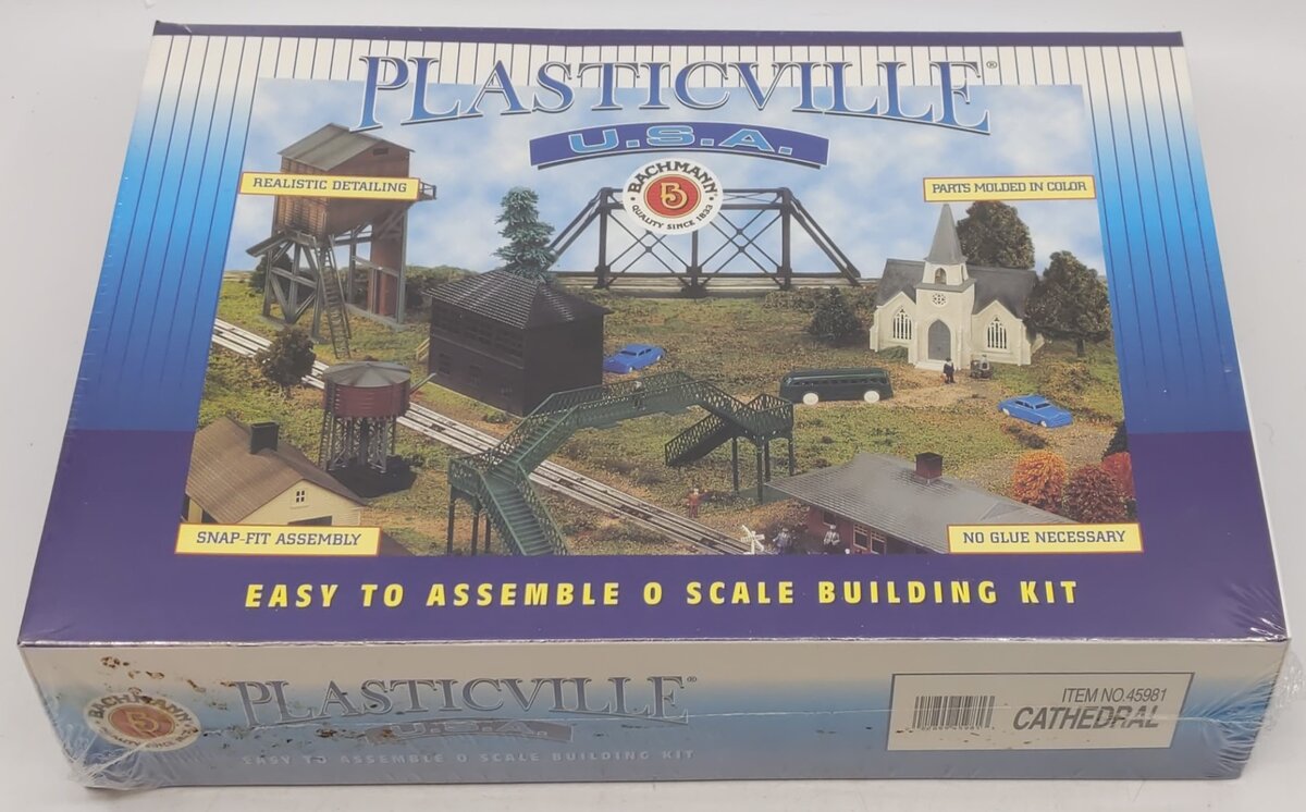 Plasticville 45981 O Gauge Cathedral Kit MT/Box