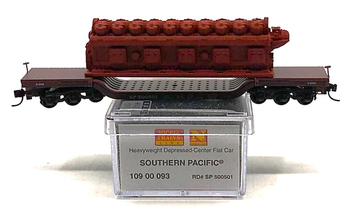 Micro-Trains 10900093 N Southern Pacific Heavyweight Flatcar with Load #500501