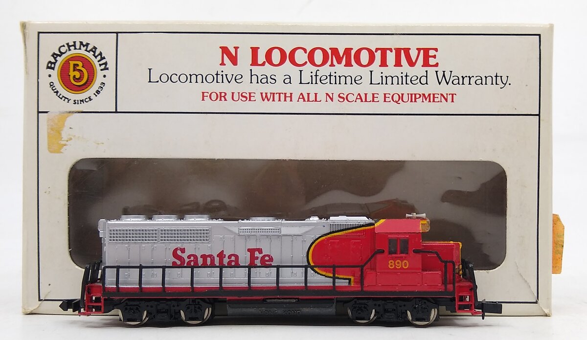 Bachmann 51-635-02 N Scale Santa Fe EMD GP40 Diesel Locomotive #890 LN/Box