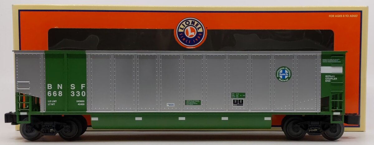 Lionel 6-17442 O Gauge Burlington Northern Santa Fe Bathtub Gondola #668330 LN/Box