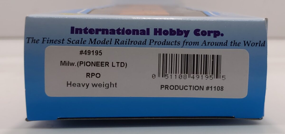 IHC 49195 HO Chicago Milwaukee & St. Paul U.S. Mail Railway Post Office #2103