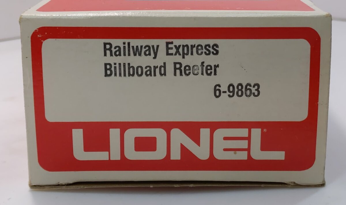 Lionel 6-9863 O Gauge REA Reefer Car #9863 EX/Box