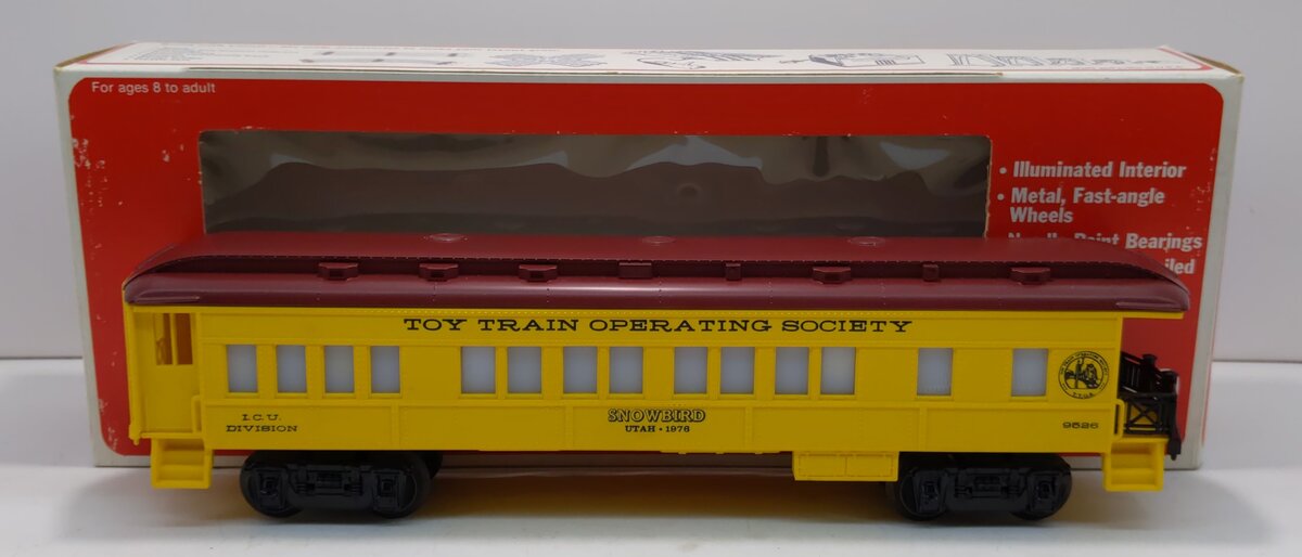 Lionel 6-9526 O Gauge TTOS 1976 Snowbird Utah Passenger Car LN/Box