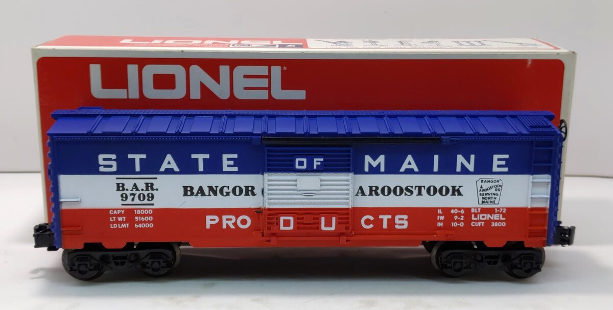 Lionel 6-9709 O Gauge State of Maine Box Car LN/Box