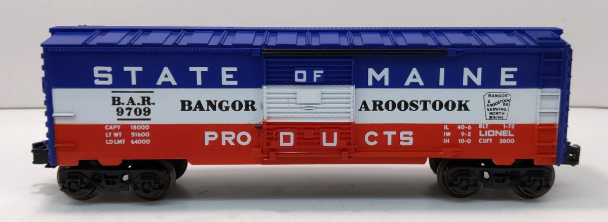Lionel 6-9709 O Gauge State of Maine Box Car LN/Box
