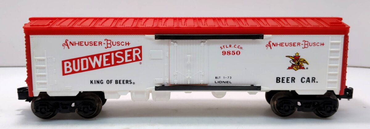 Lionel 6-9850 O Gauge Budweiser Beer Billboard Reefer EX/Box